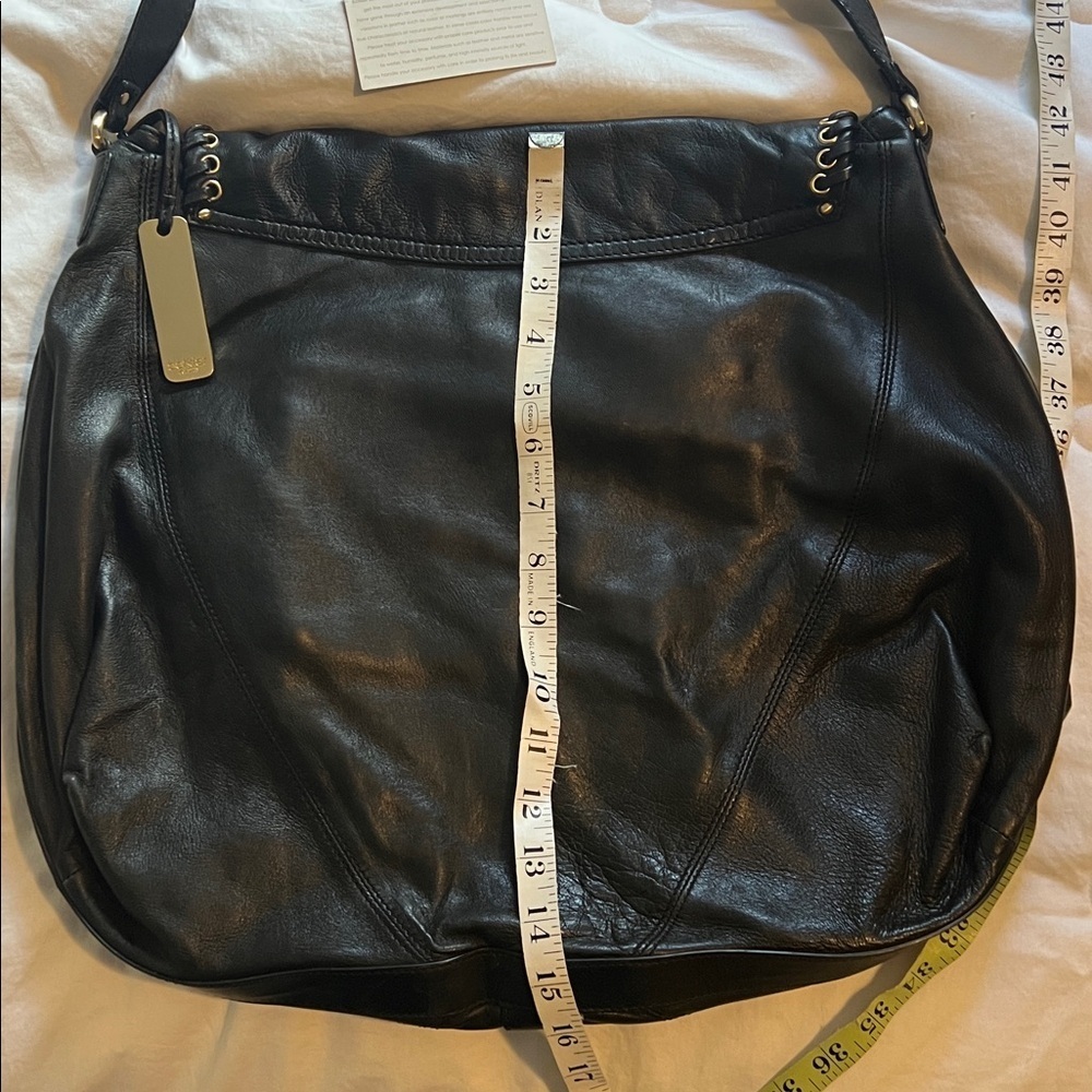 Botkier Black Leather lamb skin Handbag purse shoulder bag - Picture 4 of 6